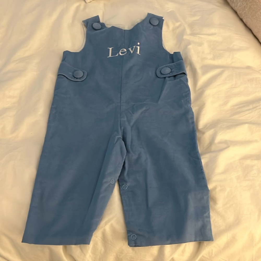 Toddler boys corduroy monogrammed Jon Jon